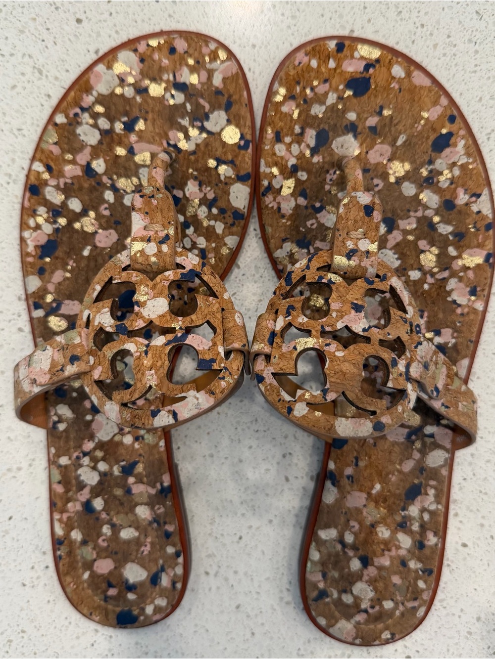 Tory Burch Miller- Cork
Speckled Confetti Sandal